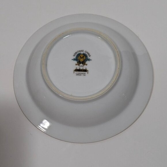 Noritake Lynbrook Berry Bowl Floral Gold Trim Porcelain Japan Vintage - Picture 6 of 8